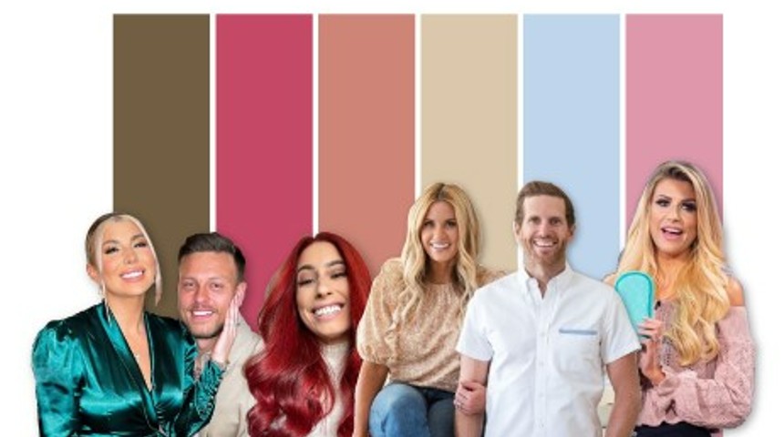 A look at Pantone color palettes of popular Instagram home influencers