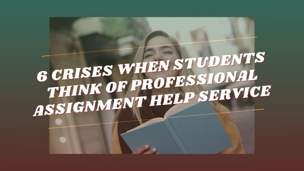 6 Crises When Students Think of Professional Assignment Help Service